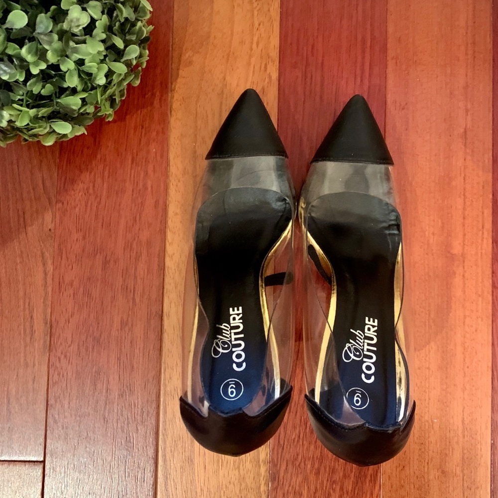 Pointy Toe Transparent Pump - Picture 3 of 5